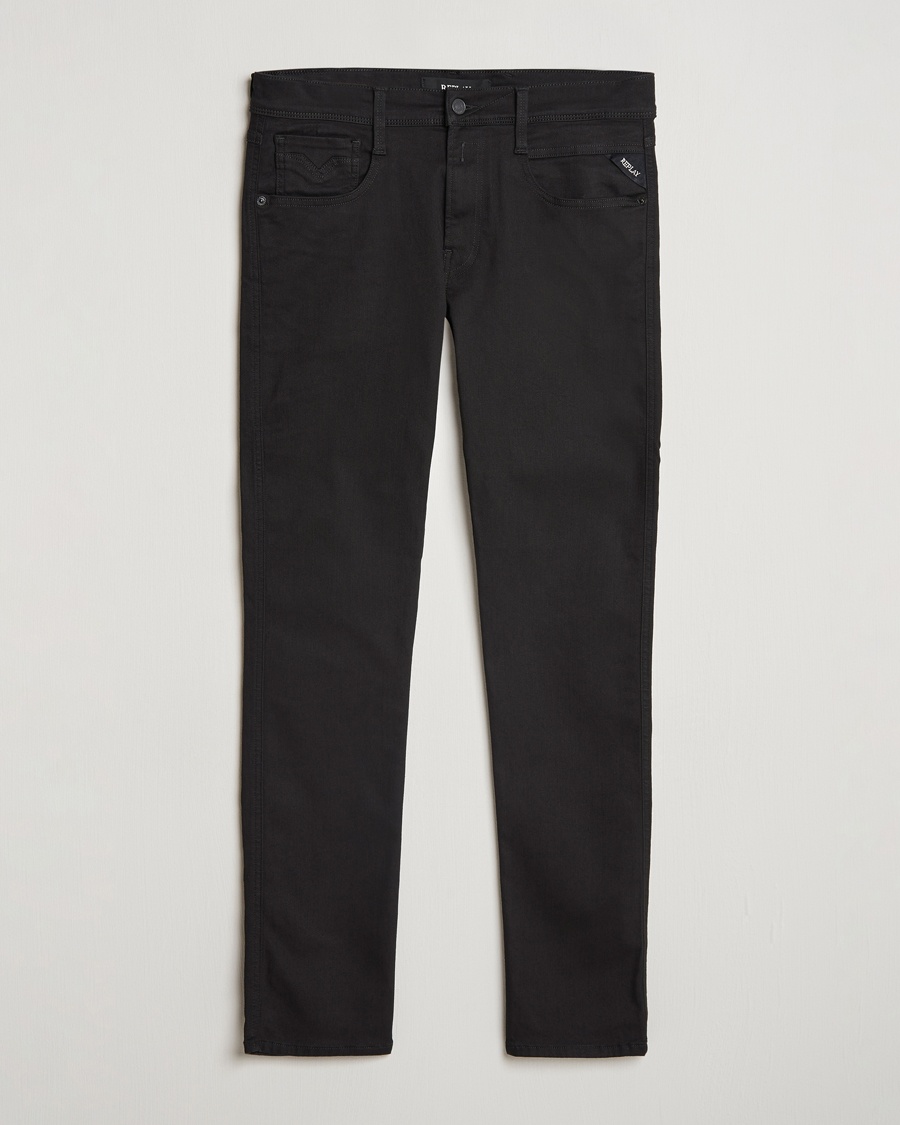 Replay Anbass Hyperflex Re-Used Jeans Forever Black – Zwart