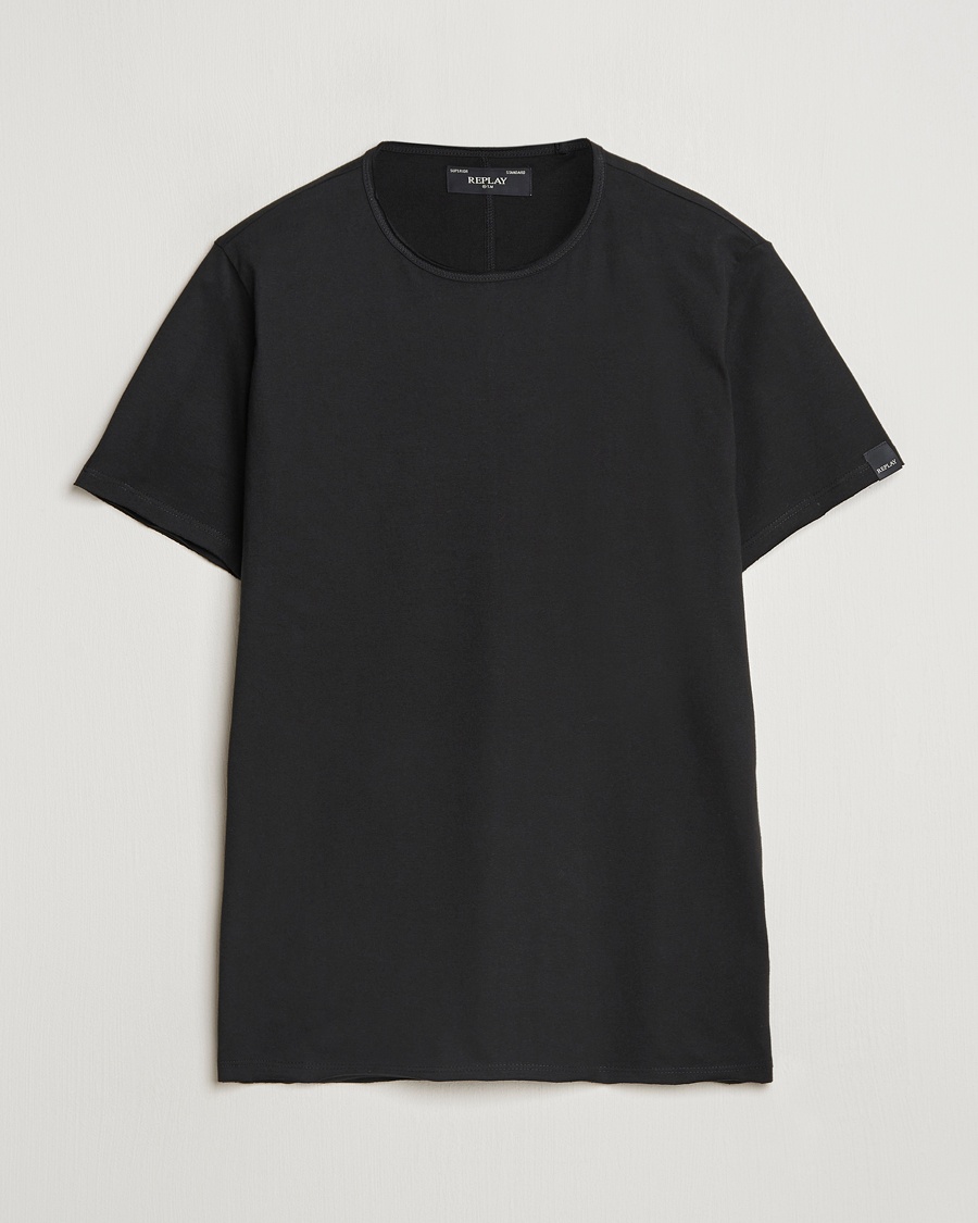 Replay Crew Neck T-Shirt Black – Zwart