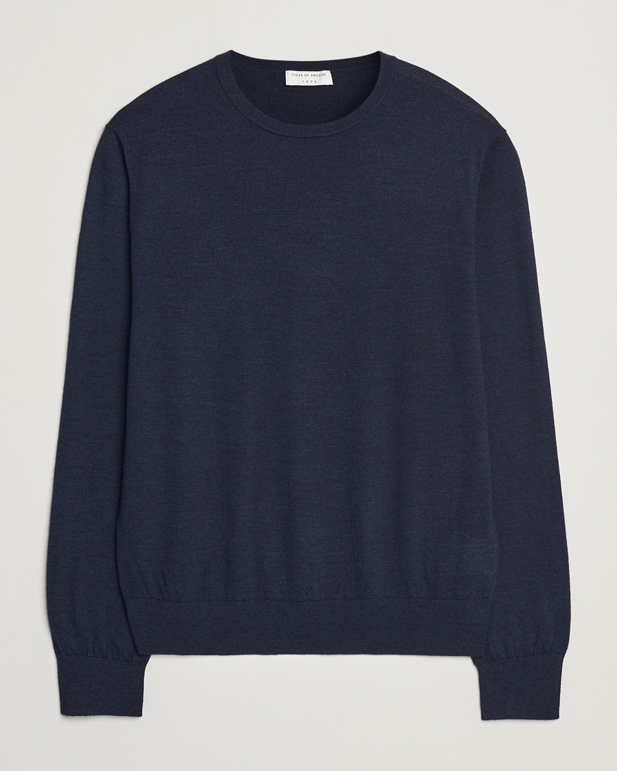 Tiger of Sweden Connor Crew Neck Pullover Light Ink – Blauw