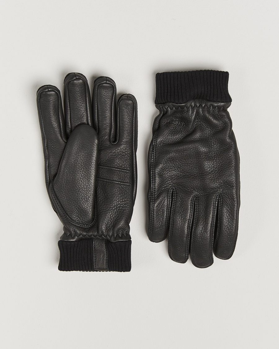 Hestra Tore Deerskin Primaloft Lined Glove Black – Zwart