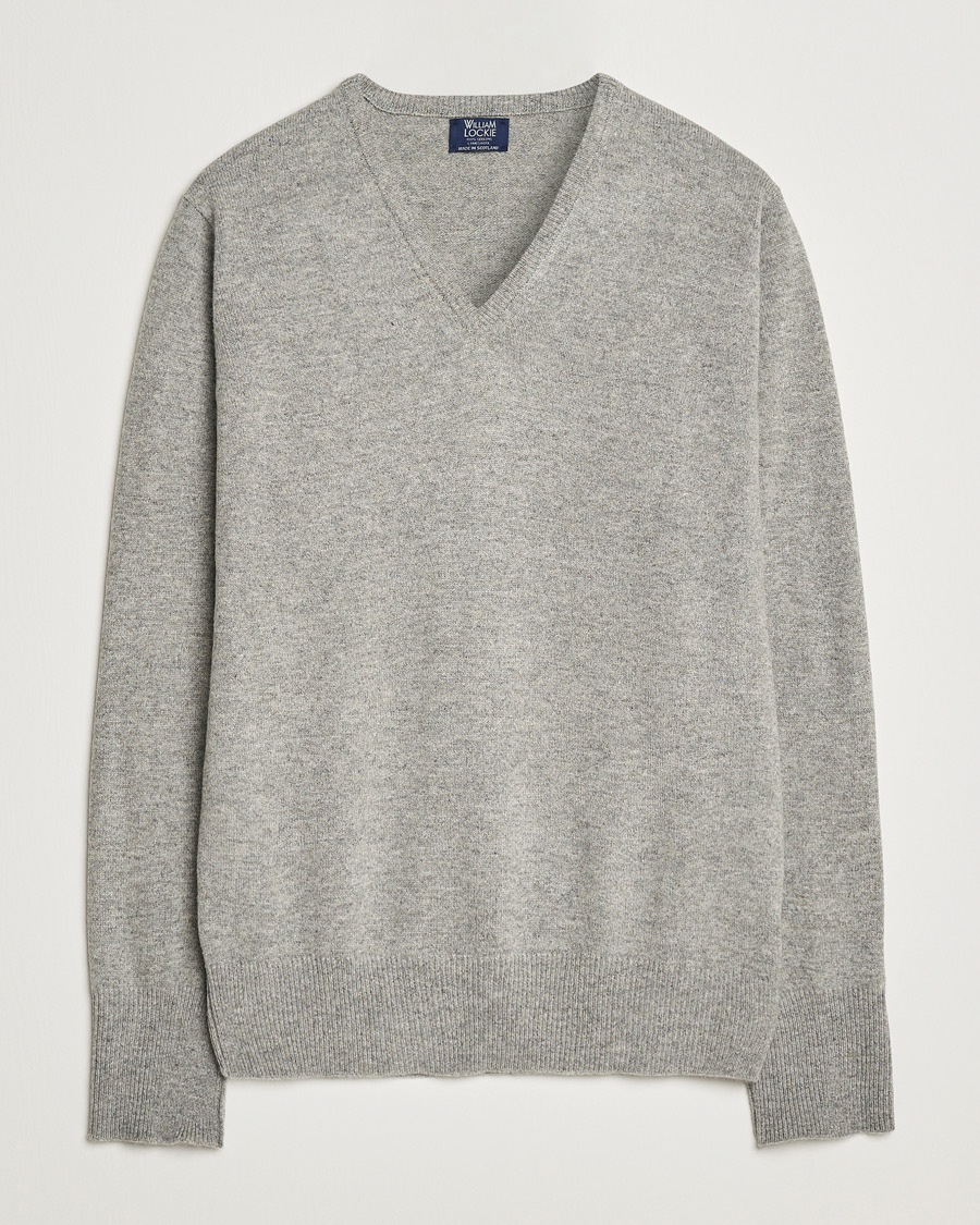 Heren | | William Lockie | Rob Lambswool V-Neck Flannel