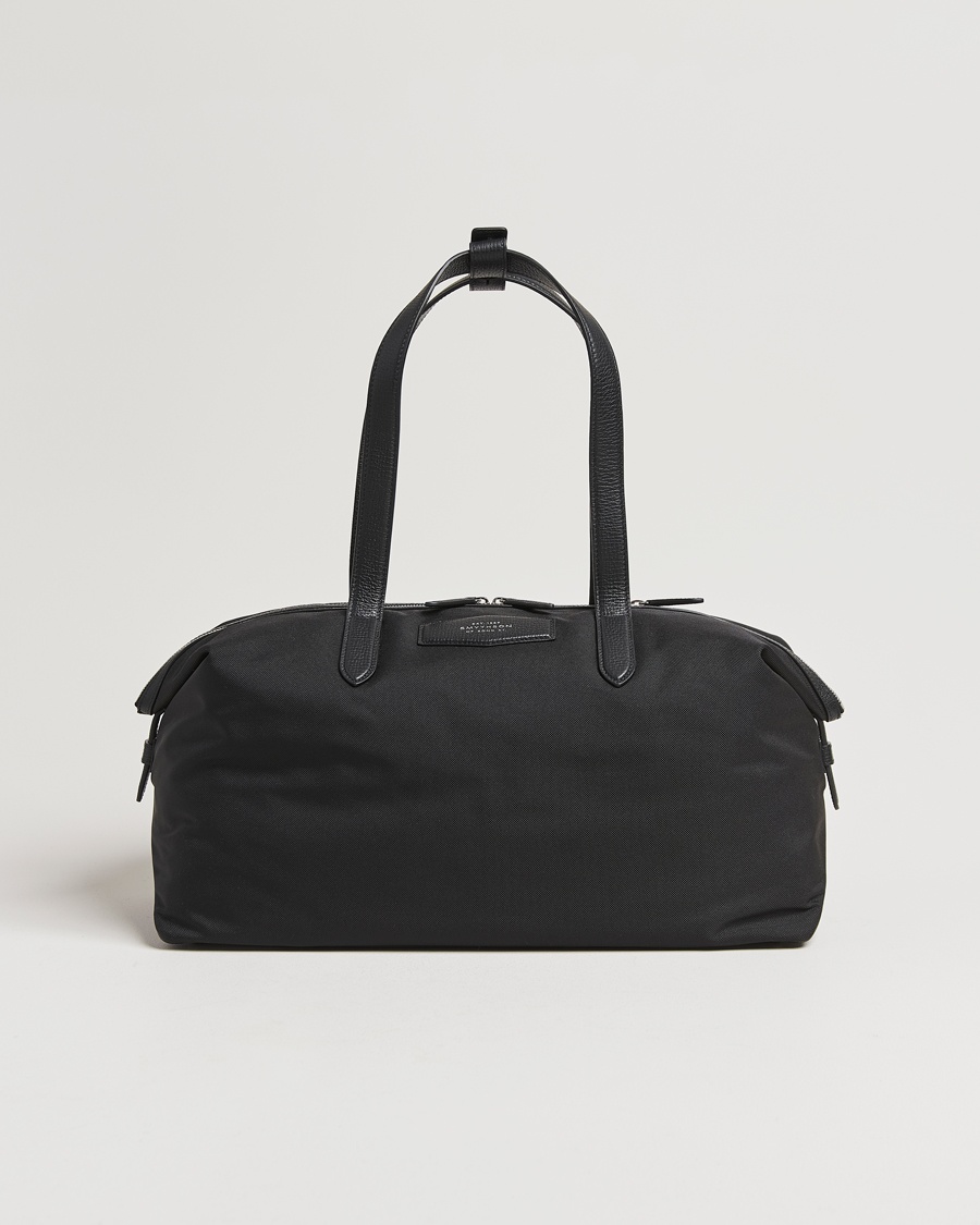 Smythson Canvas Norton Small Travel Bag Black – Zwart