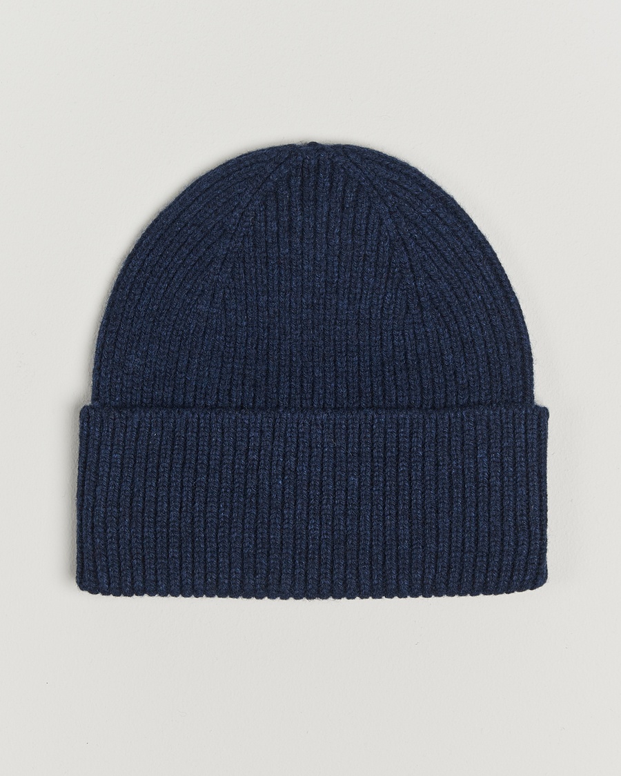 Colorful Standard Merino Wool Beanie Marine Blue – Blauw