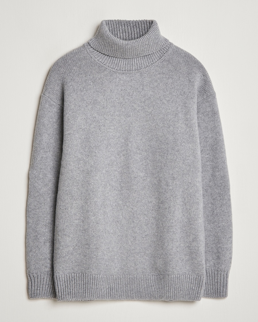 Colorful Standard Merino Wool Turtleneck Heather Grey – Grijs