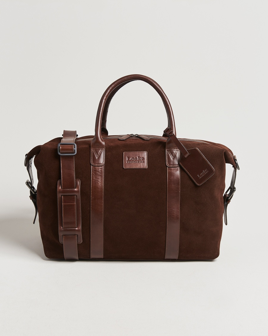 Loake Shoemakers Balmoral Suede Weekendbag Polo – Bruin