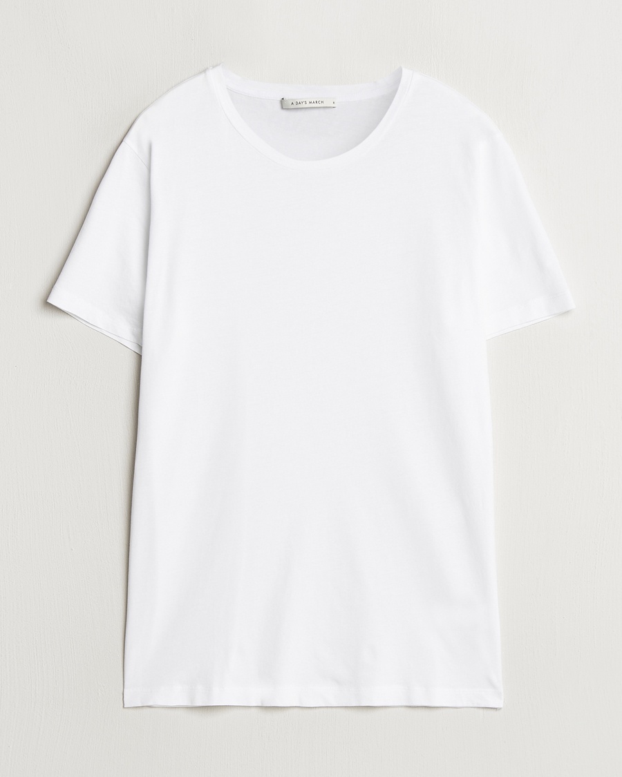 Heren | Afdelingen | A Day's March | Lightweight T-Shirt White