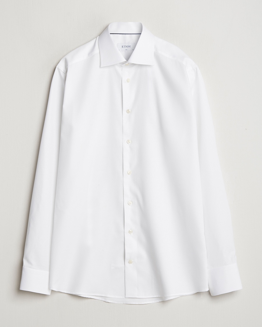 Eton Slim Fit Oxford Shirt White – Wit
