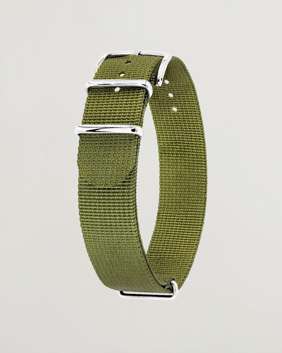 HIRSCH Rush Recycle Nato Watch Strap Green – Groen