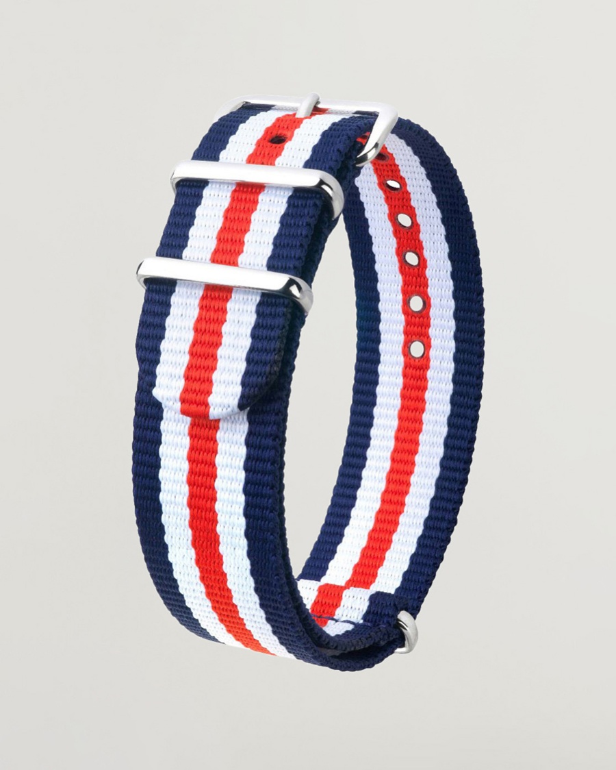 HIRSCH Rush Striped Nato Watch Strap – Meerkleurig