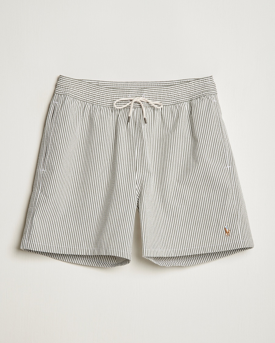 Polo Ralph Lauren Traveler Mid Trunk Seersucker Olive – Groen