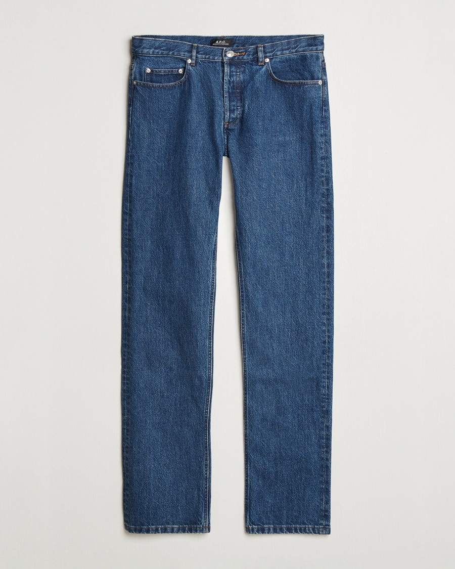 A.P.C. New Standard Jeans Washed Indigo – Blauw