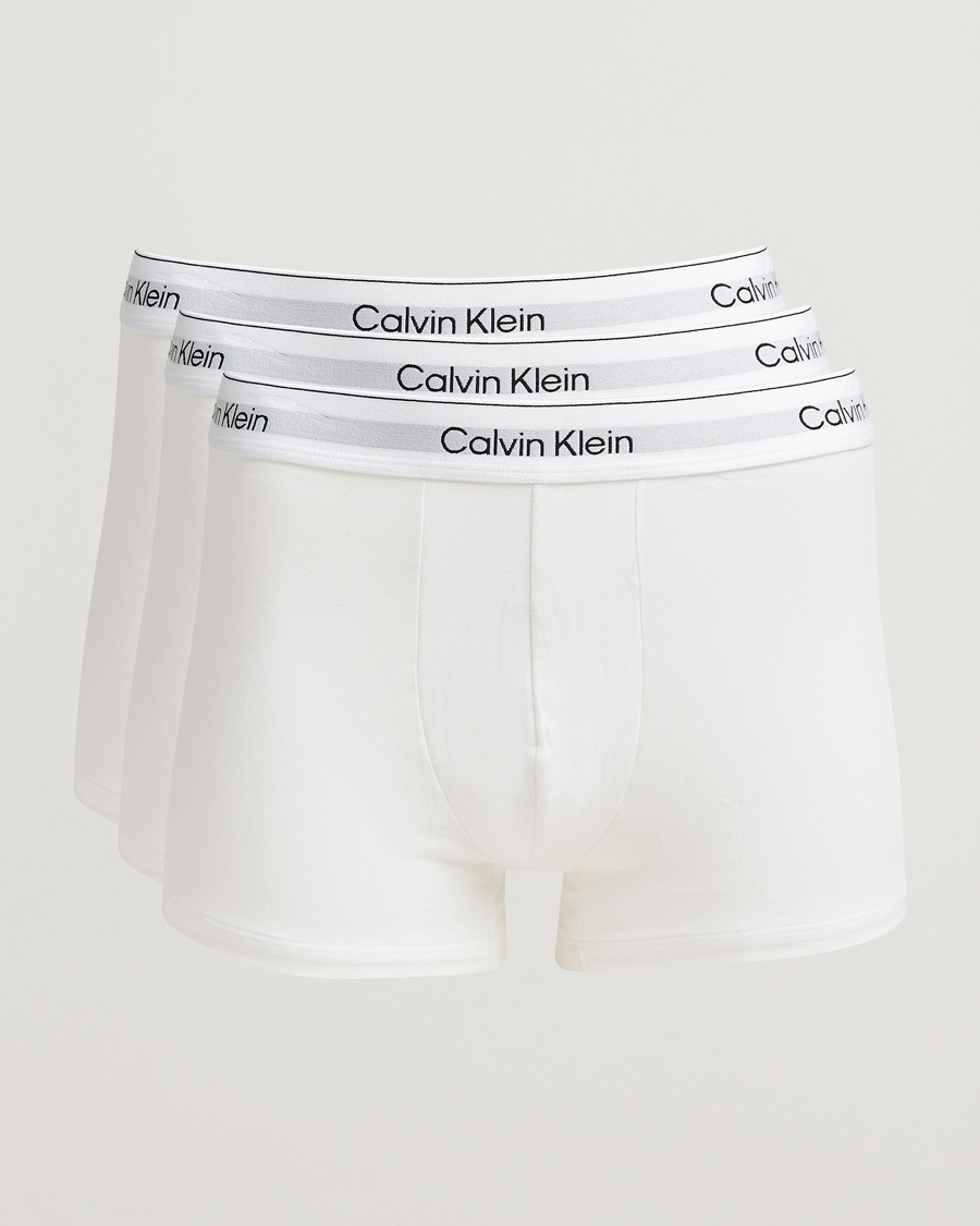 Calvin Klein 3-Pack Icon Cotton Stretch Relaxed Trunk White – Wit