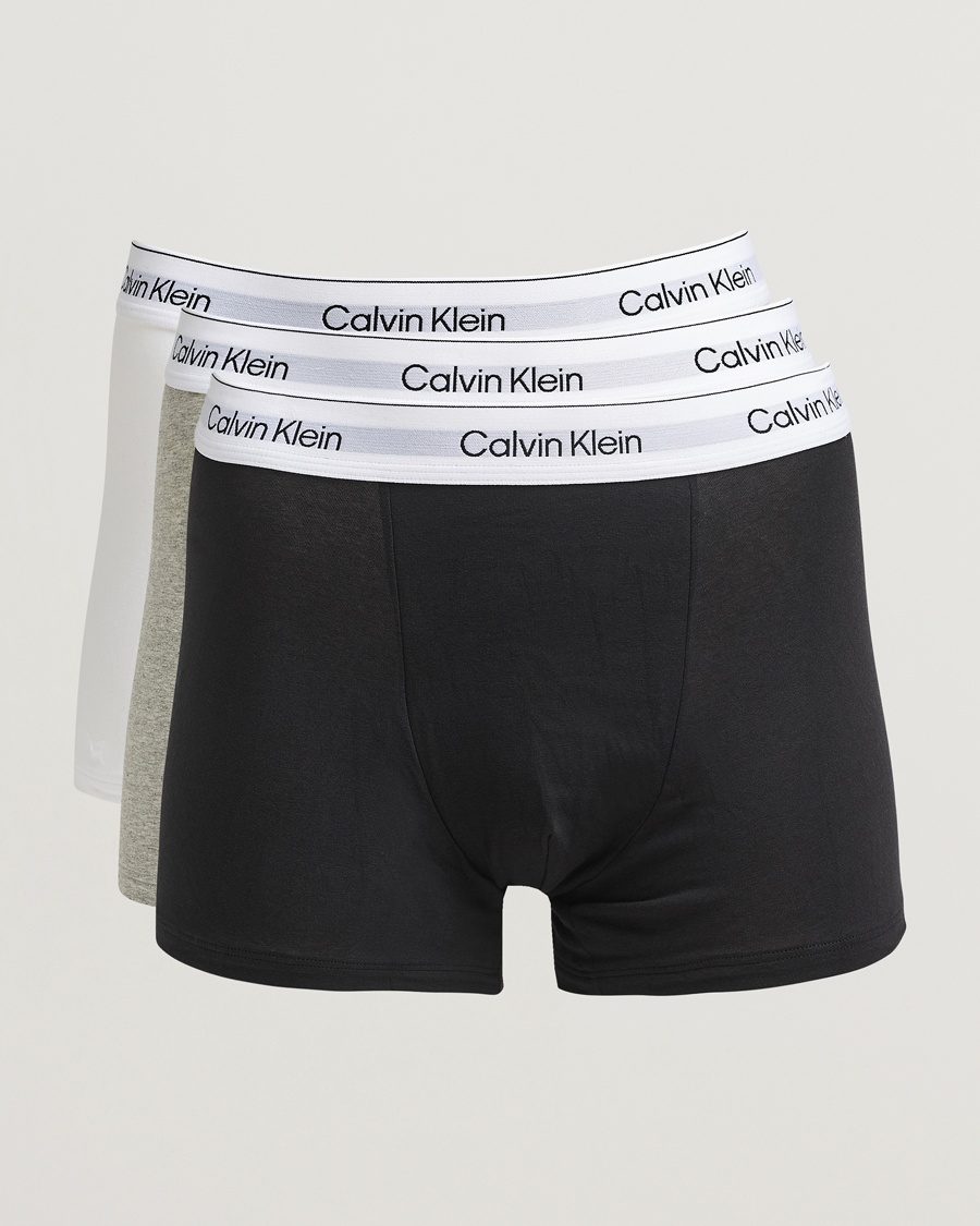 Calvin Klein 3-Pack Icon Cotton Stretch Relaxed Trunk Black/White/Grey – Meerkleurig