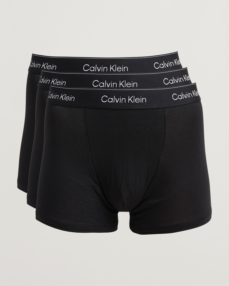 Calvin Klein 3-Pack Icon Cotton Stretch Relaxed Trunk Black – Zwart
