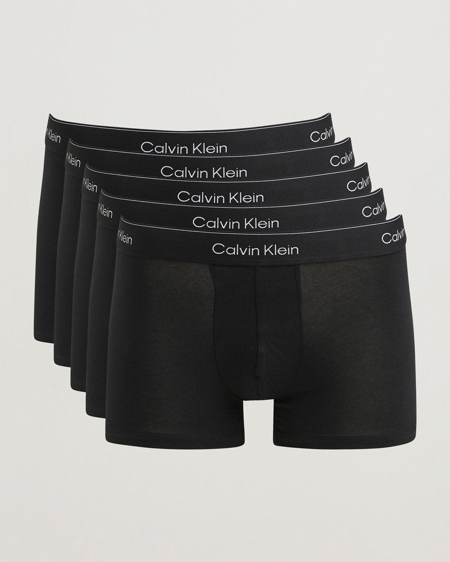 Calvin Klein 5-Pack Icon Cotton Stretch Trunk Black – Zwart