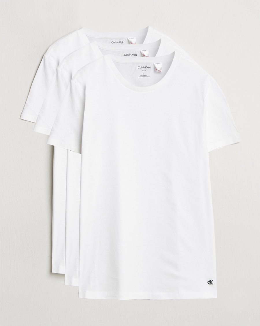 Calvin Klein 3-Pack Cotton Crew Neck T-Shirt White – Wit
