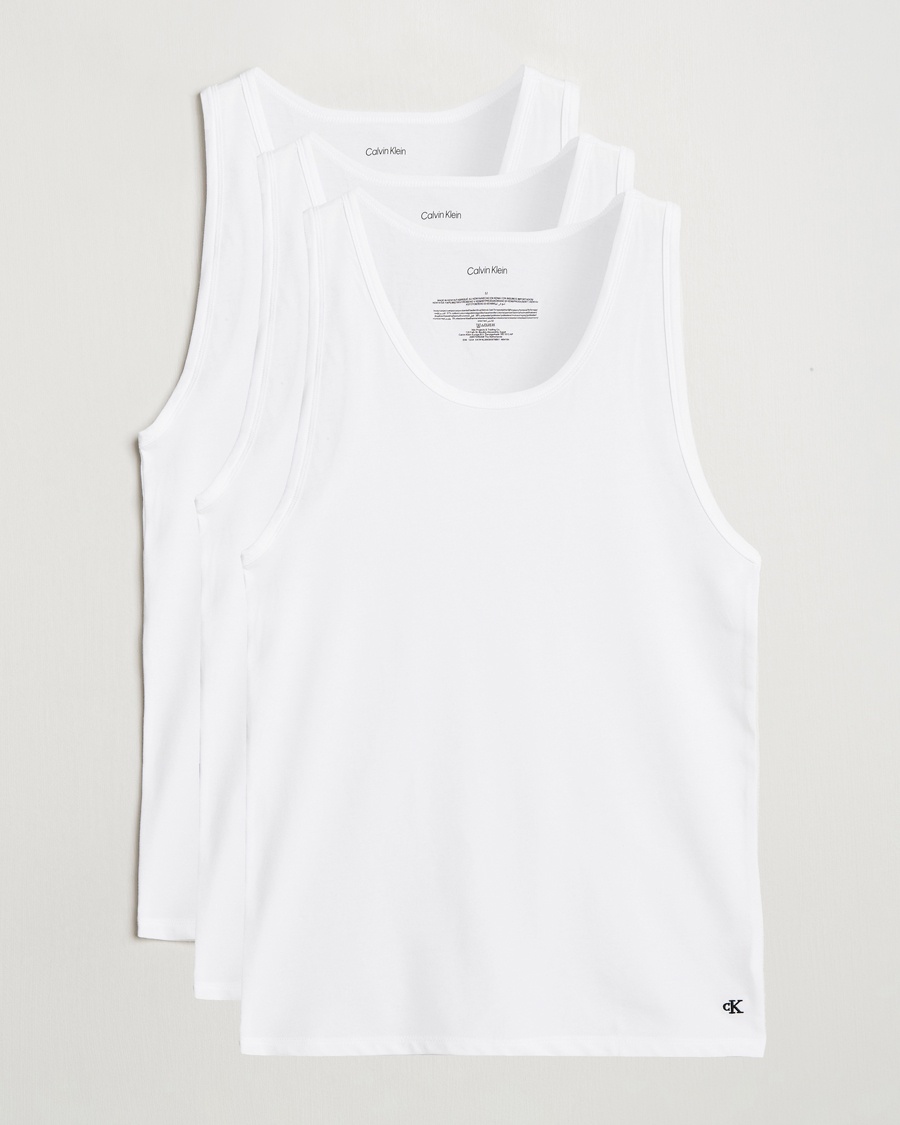 Calvin Klein 3-Pack Cotton Tank Top White – Wit