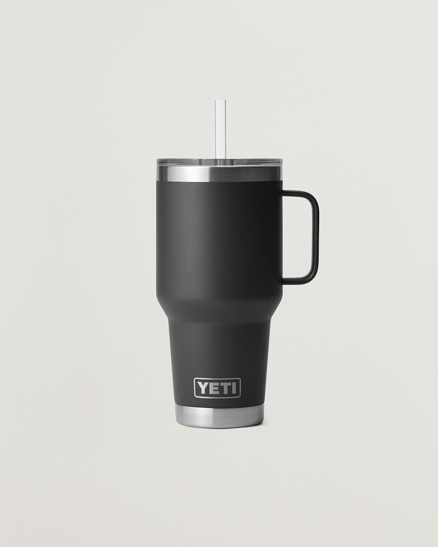 YETI Rambler 35 Oz Straw Mug Black – Zwart