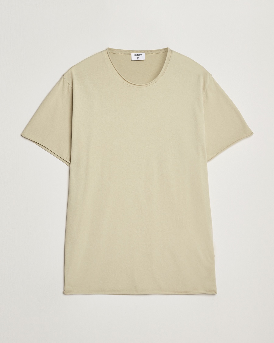 Heren | | Filippa K | Roll Neck Crew Neck T-Shirt Faded Moss