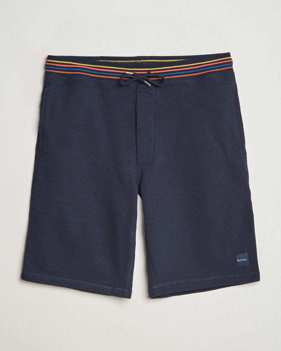 Paul Smith Artist Rib Sweatshorts Navy – Blauw