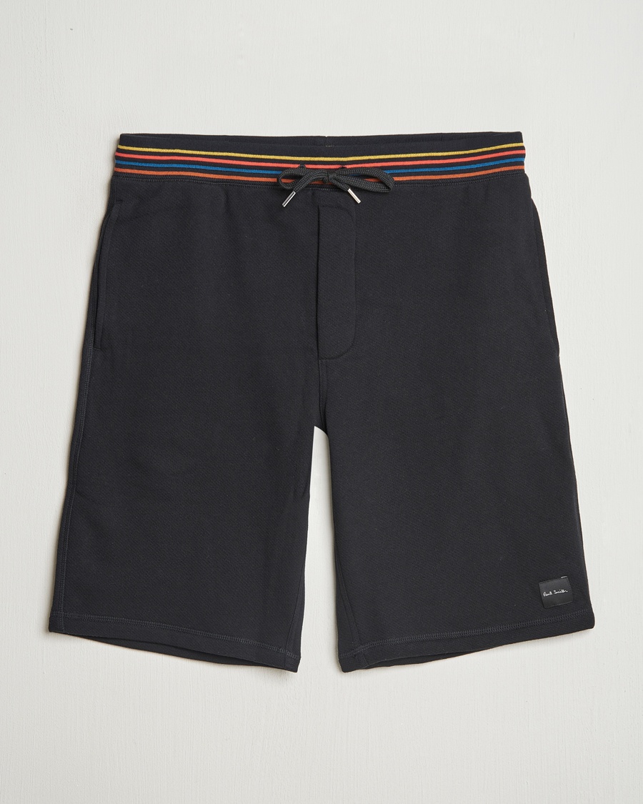 Paul Smith Artist Rib Sweatshorts Black – Zwart