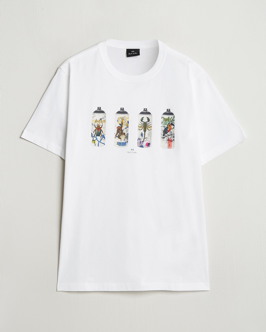 Heren | Kleding | PS Paul Smith | Spray Cans Crew Neck T-Shirt White
