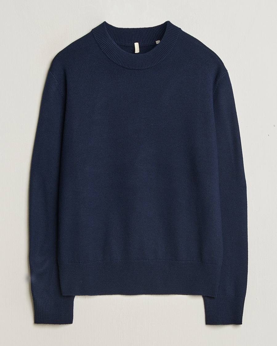 Heren | | Sunflower | Moon Merino Sweater Navy