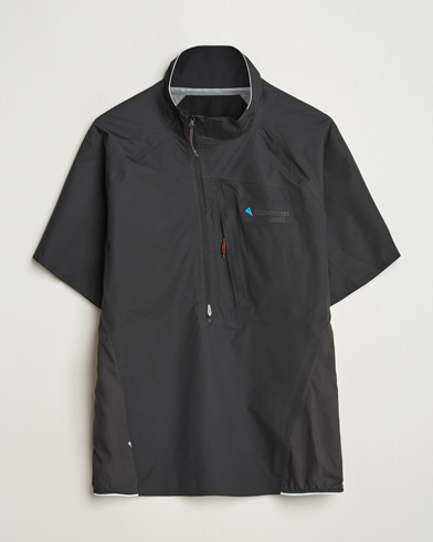 Heren | T-Shirts | Klättermusen | Vidre Zip Short Sleeve Shirt Black