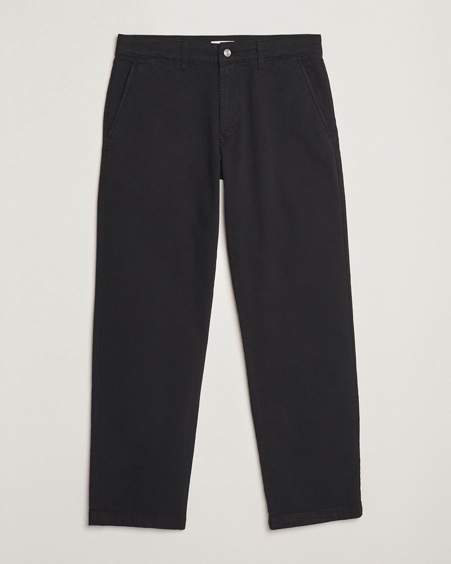NN07 Aden Regular Fit Chinos Black – Zwart