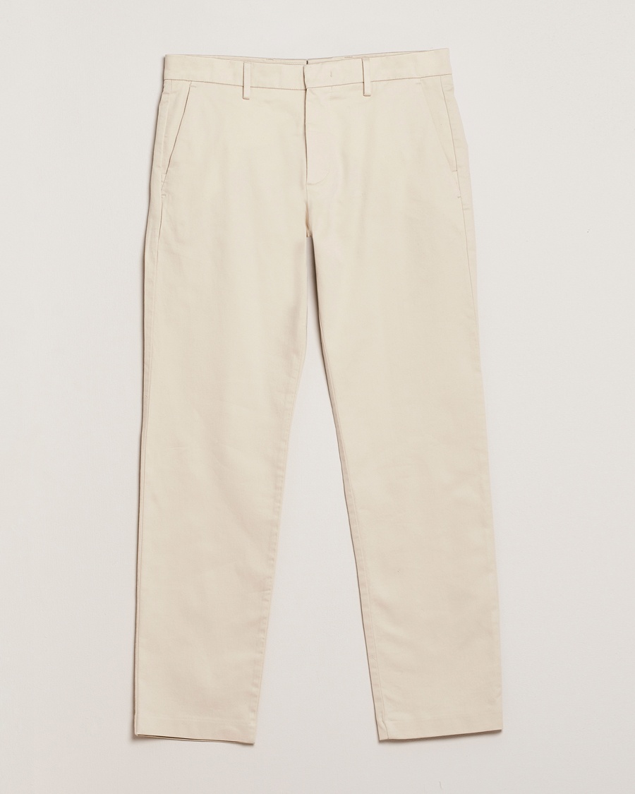 NN07 Theo Regular Fit Stretch Chinos Ivory – Wit