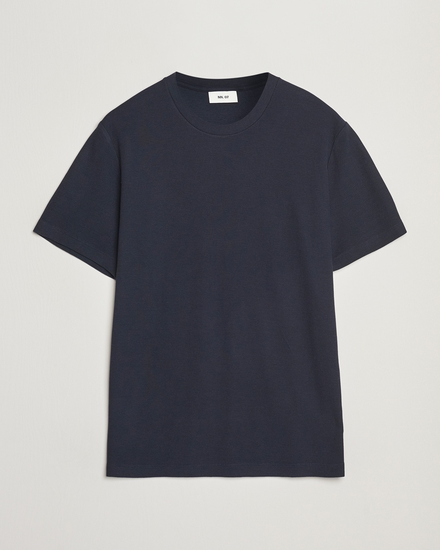 NN07 Clive Crew Neck T-Shirt Navy Blue – Blauw