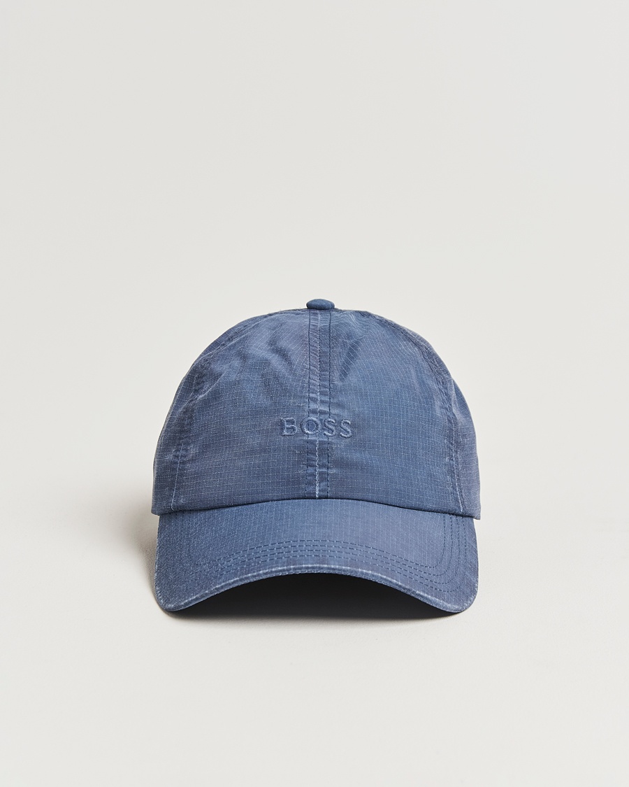 Heren | BOSS ORANGE | BOSS ORANGE | Derrel Washed Logo Cap Dark Blue