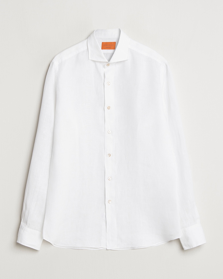Grigio Linen Casual Shirt White – Wit