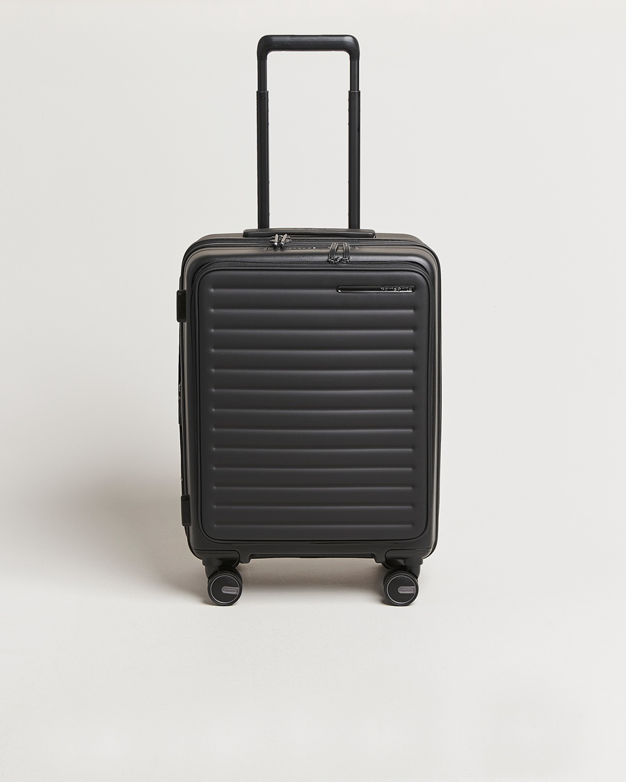 Samsonite Restackd Spinner Easy Access Carry-On Black – Zwart