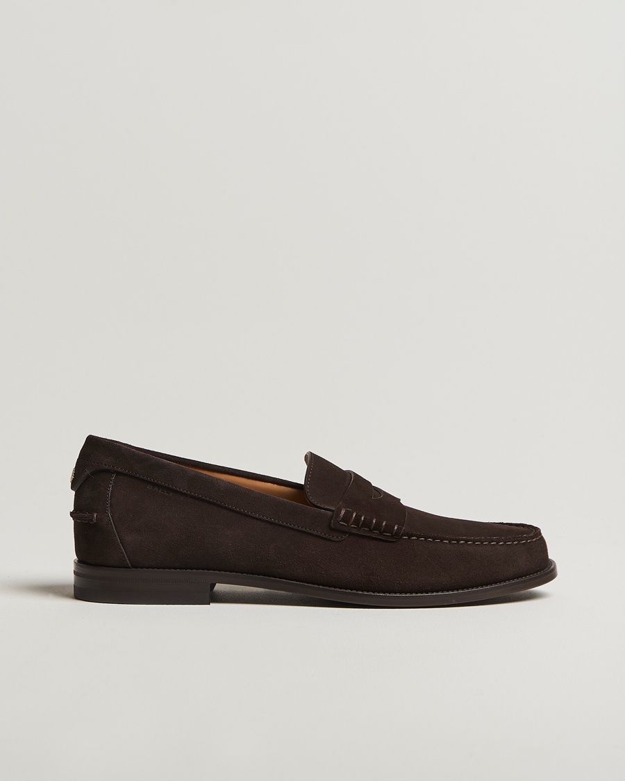 Heren | Instappers | Bally | Charlex Suede Moccasin Ebano