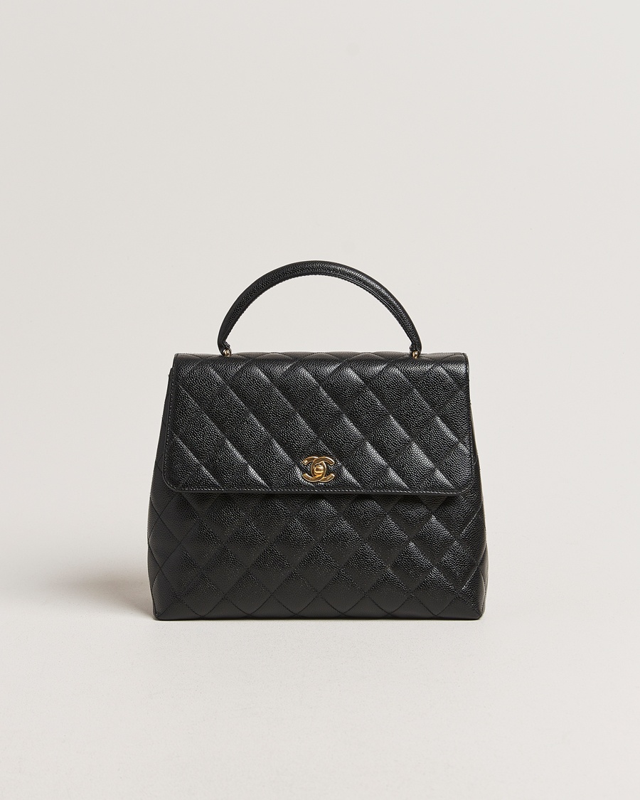 Heren | | Chanel Pre-Owned | Kelly Top Handle Bag Black Caviar