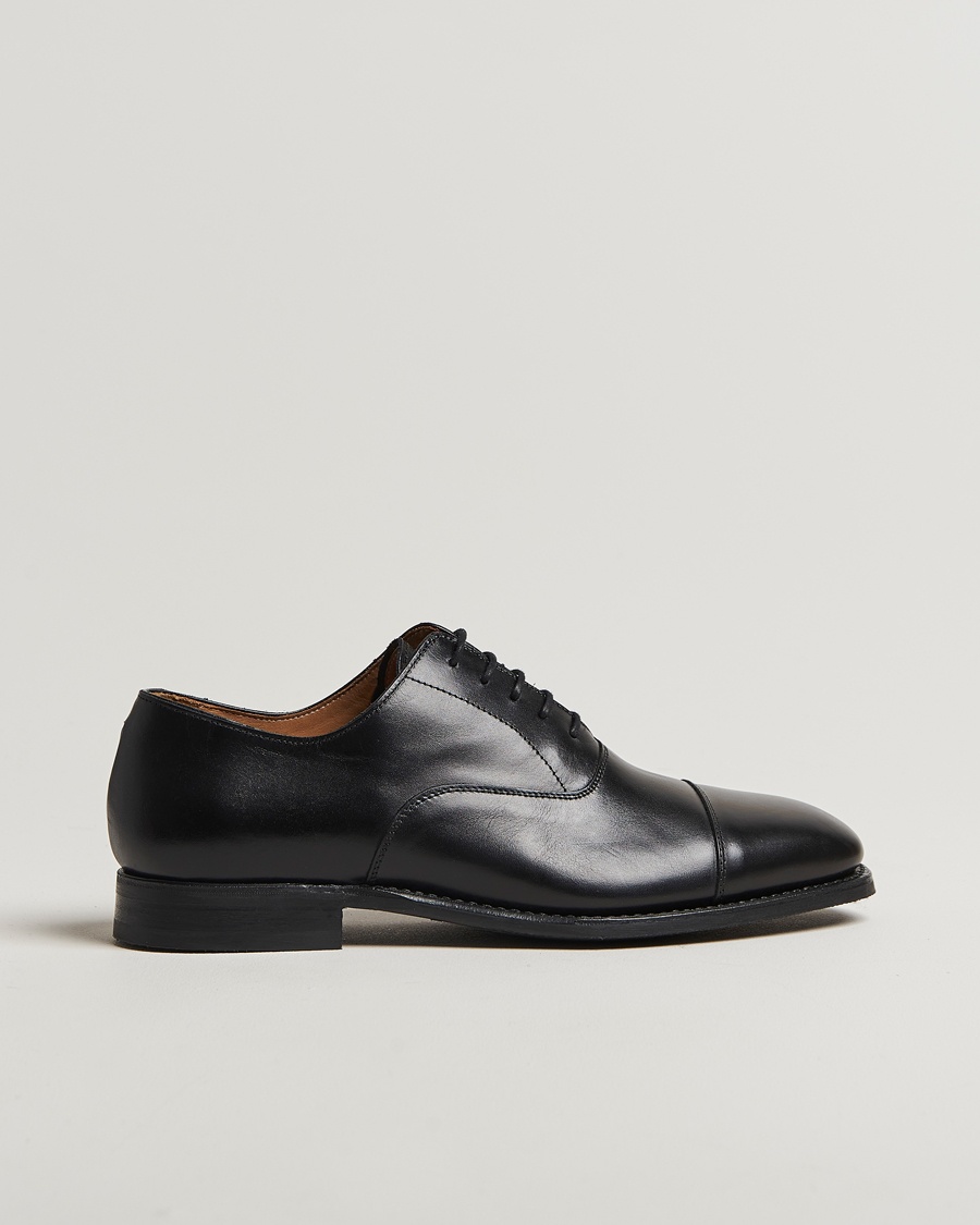 Myrqvist Äppelviken Oxford Black Calf – Zwart