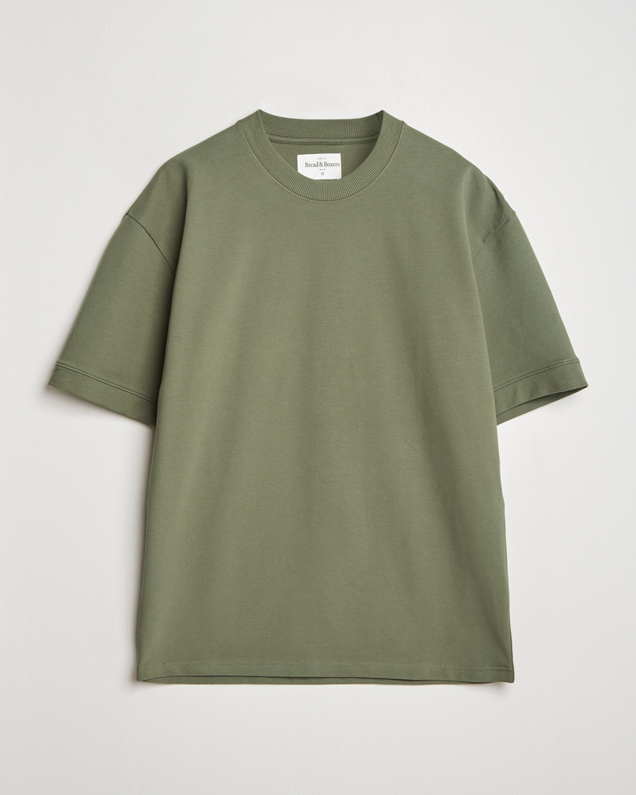Heren | Kleding | Bread & Boxers | Loungewear T-Shirt Khaki Green