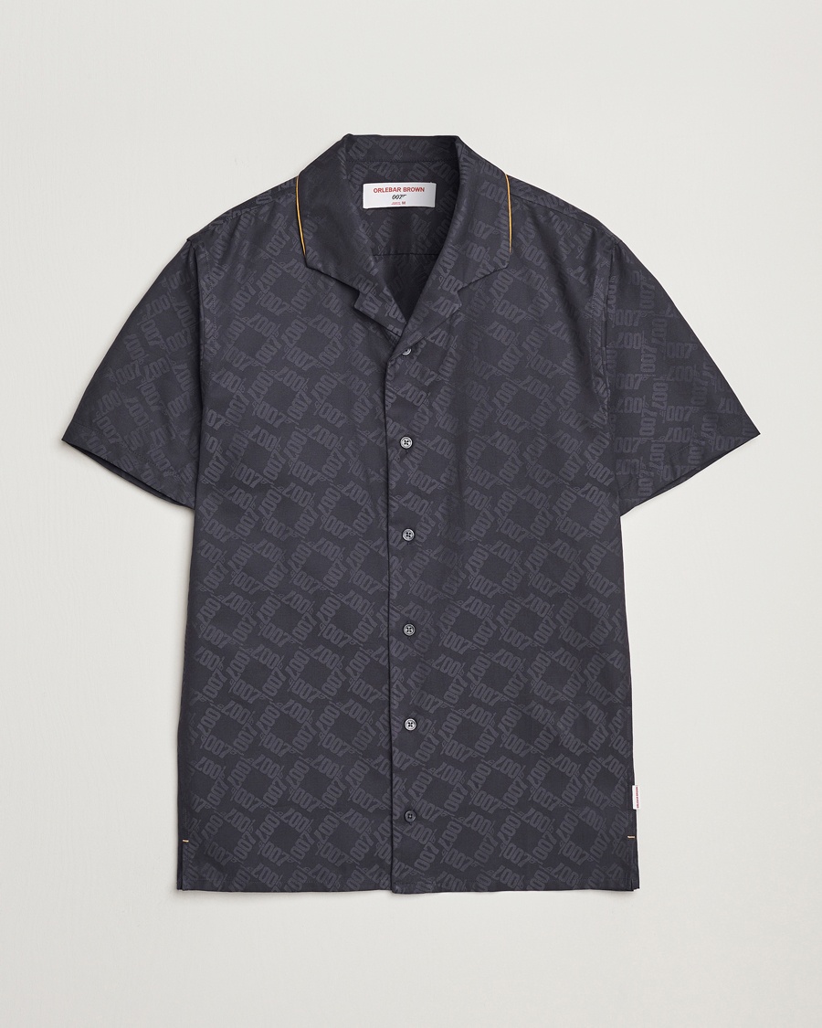 Heren | Loyaliteitsaanbieding | Orlebar Brown | Hibbert 007 Monogram Shirt Black
