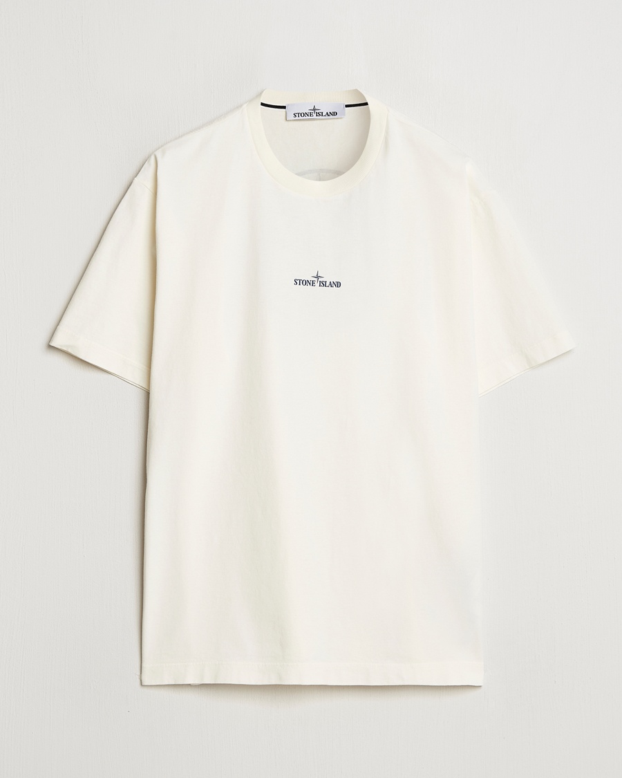 Heren | | Stone Island | Compas Camo Backlogo T-Shirt Ivory
