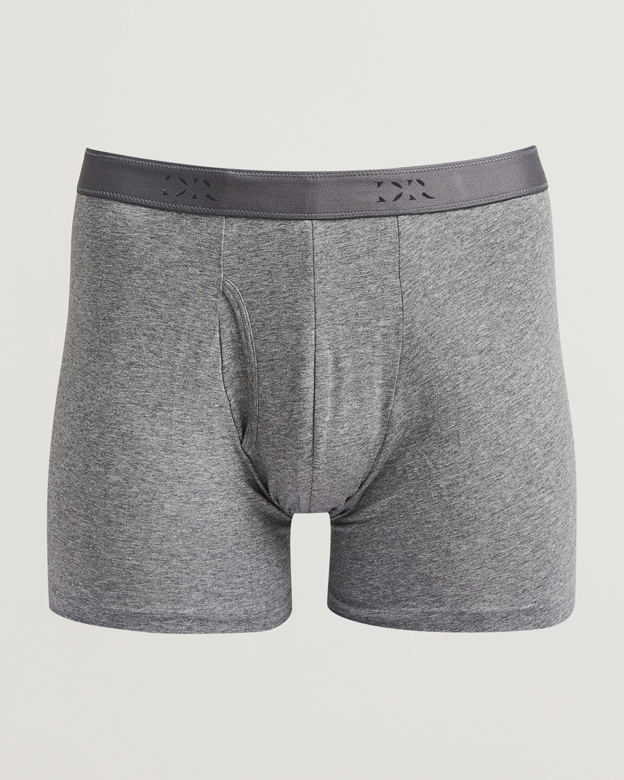 Derek Rose Pima Cotton Stretch Trunk Charcoal – Grijs