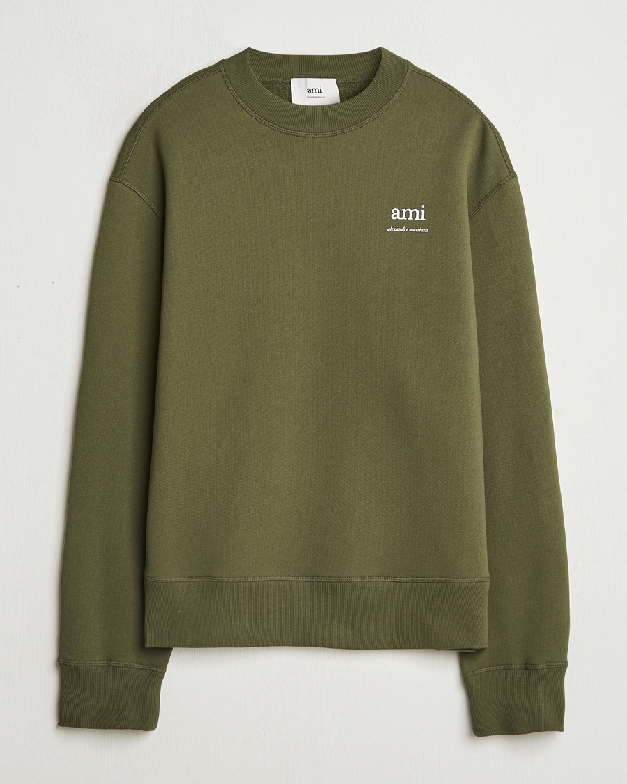 Heren | Truien | AMI | Logo Sweatshirt Loden