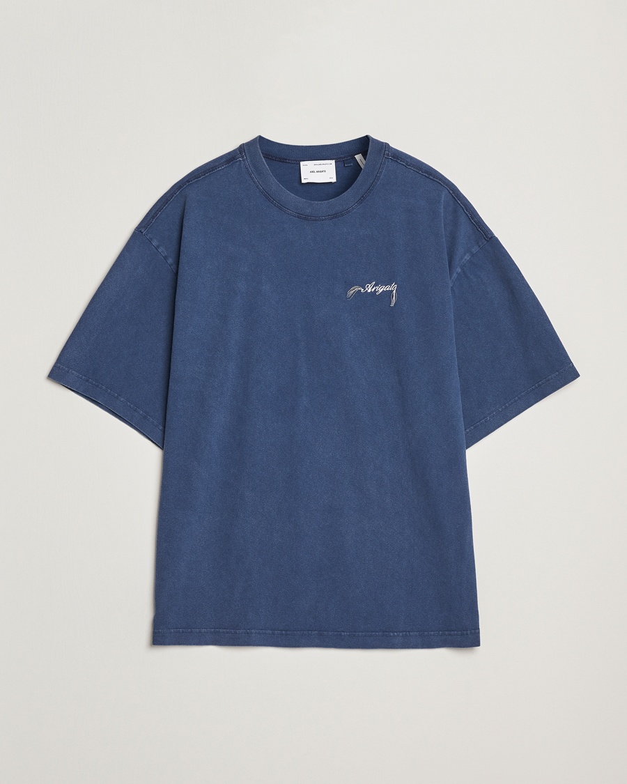 Heren | | Axel Arigato | Honor Washed T-Shirt Navy
