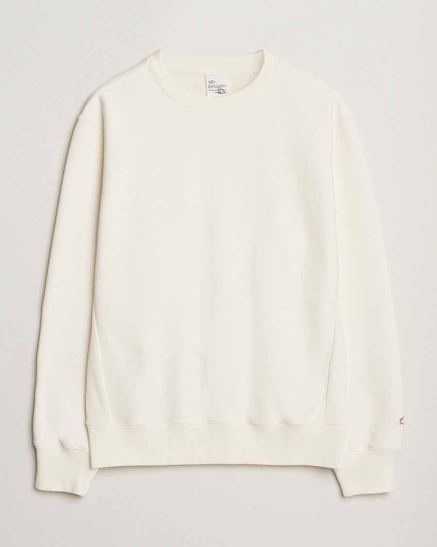 Heren | | Nudie Jeans | Hasse Crew Neck Sweatshirt Ecru