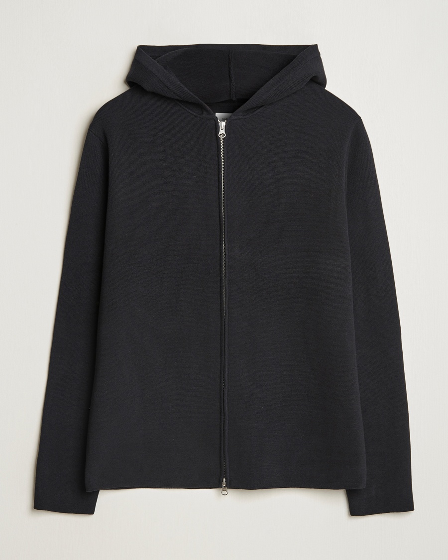 Heren | Business & Beyond | Samsøe Samsøe | Niklas Full Zip Hoodie Black