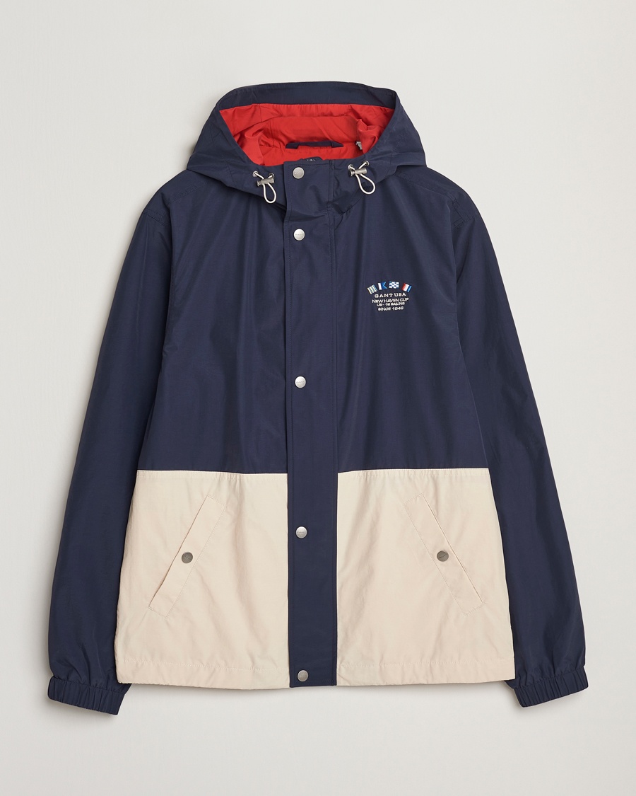 Heren | Jassen | GANT | Blocked Windshielder Jacket Classic Blue