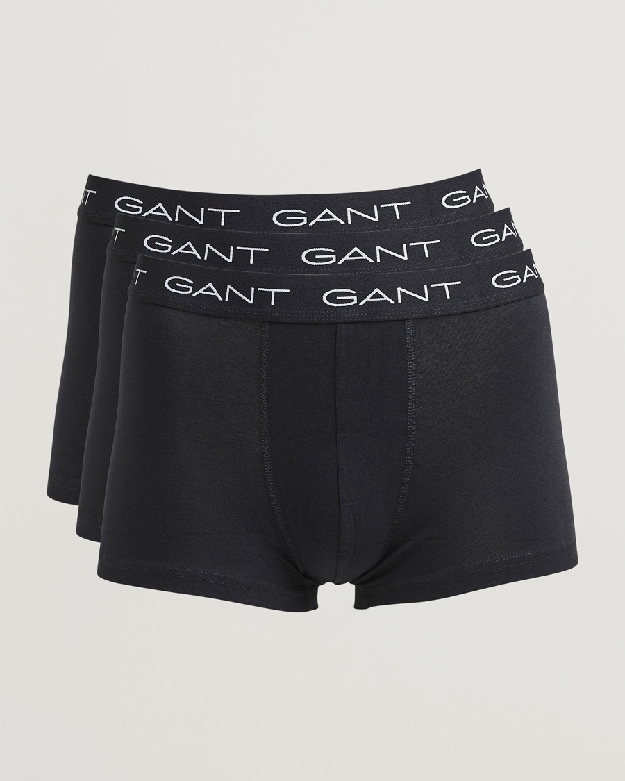 Gant 3-Pack Trunks Black – Zwart