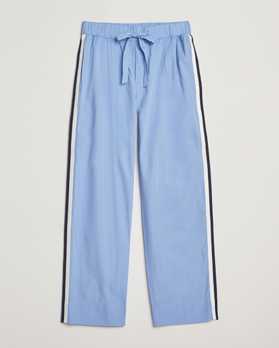 Tekla Grosgrain Stripes Pyjama Pants Cornflower Blue – Blauw