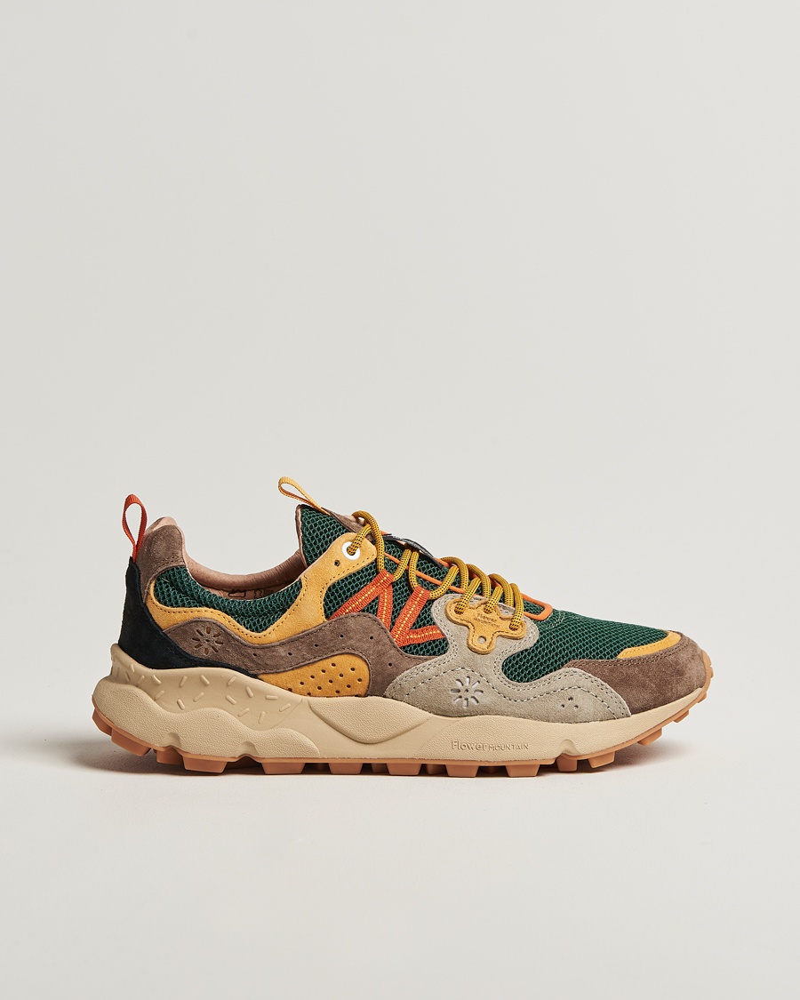 Flower Mountain Yamano 3 Suede/Nylon Mesh Sneaker Multi – Meerkleurig