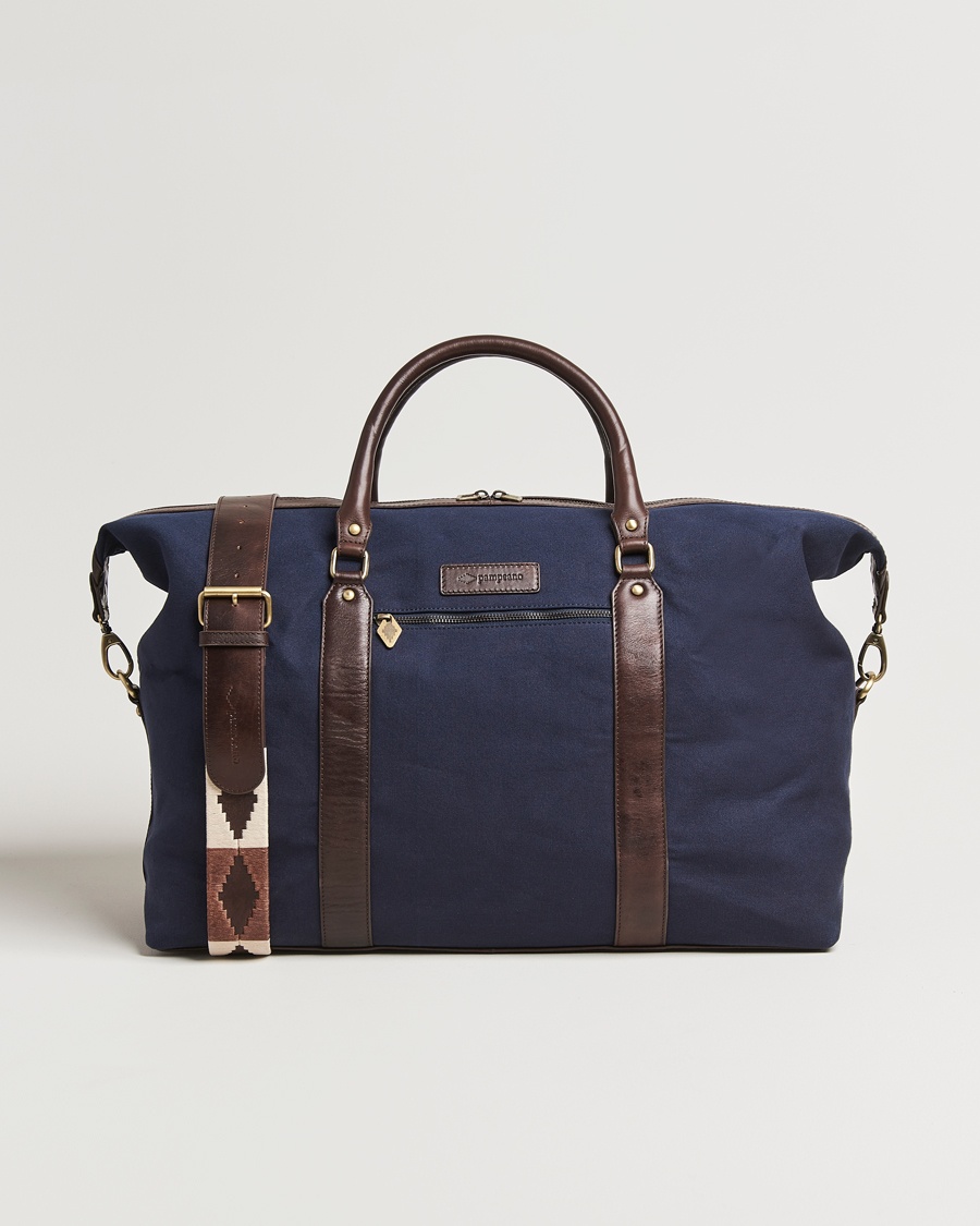 Pampeano Cabballero Large Canvas Weekend Bag Navy – Blauw